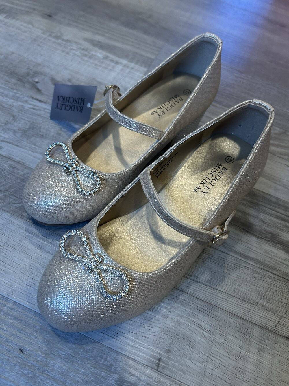 Badgley Mischka Girls Dress Shoes Size 13
